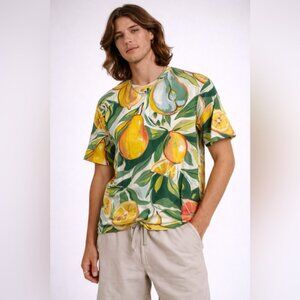 H&M Regular Fit Fruit Print T-Shirt – Size M